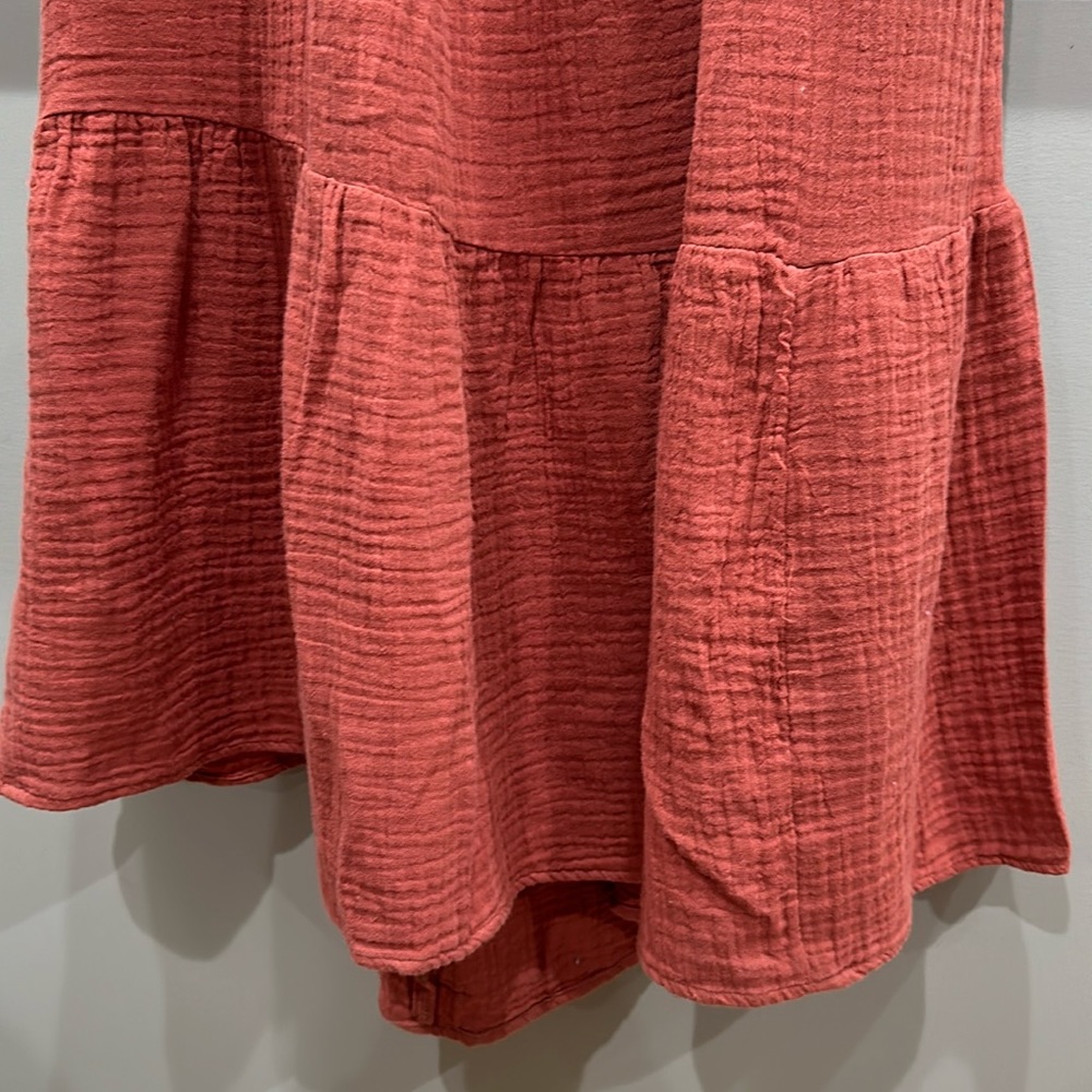beachlunchlounge Women's Cutout Back Smocked Midi Dress L - Picture 11 of 15